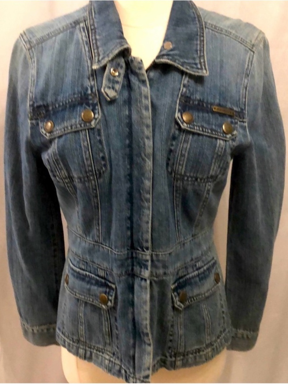 DKNY Blue Denim Jean Jacket